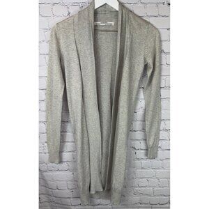 ALLSAINTS Gray Open Front Knit Cardigan Sweater Size US 0 Silk Cotton